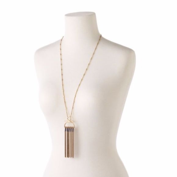 Stella & Dot ~ Genevieve beaded tassel necklace ~ versatile - Picture 5 of 15